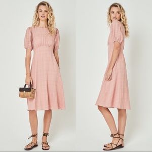 Sweet feminine dusty rose dress